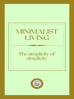 cover image of MINIMALIST LIVING